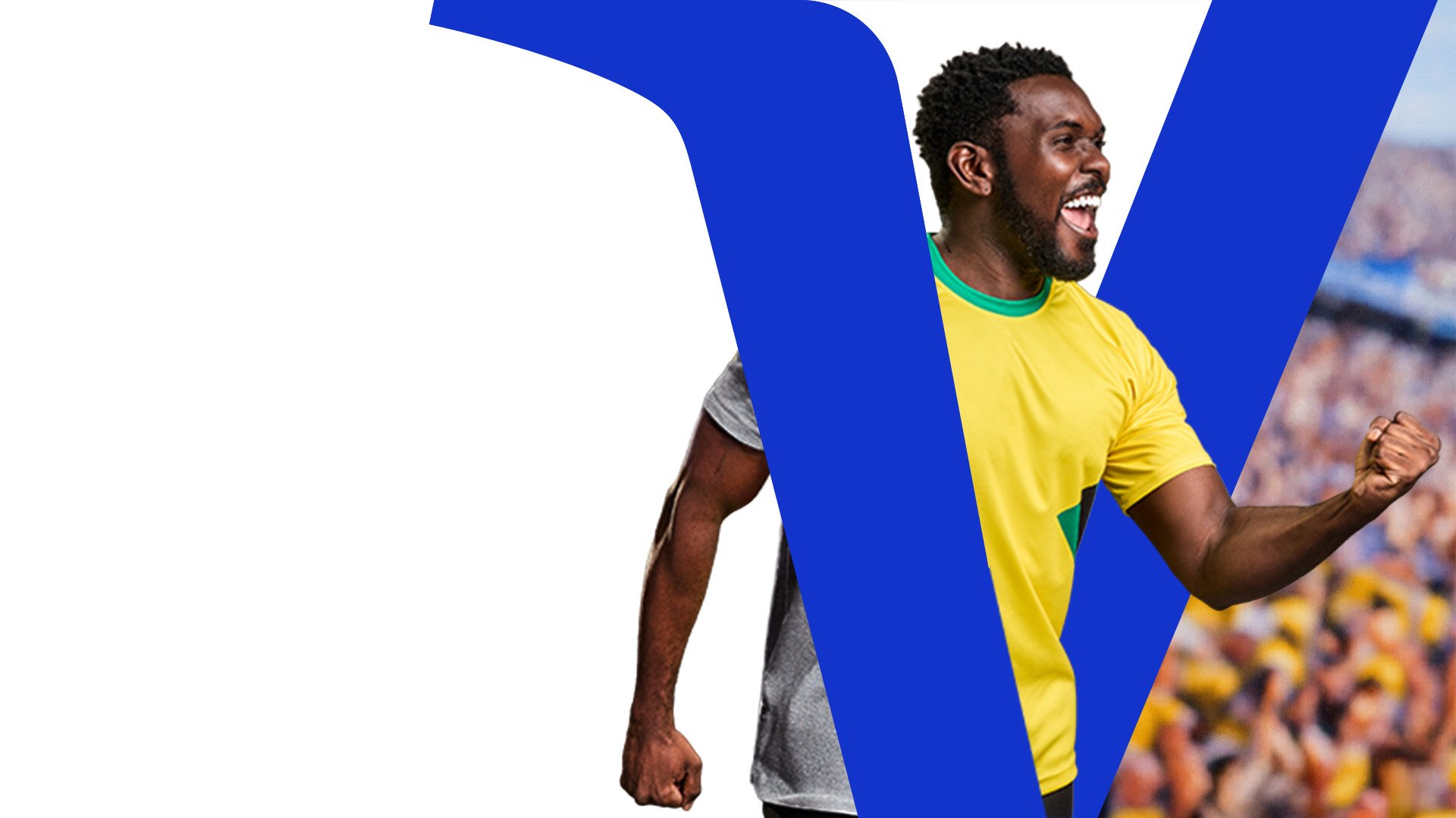 Hombre gritando un gol